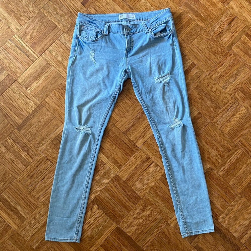 RSQ Low-Rise Ripped Skinny Jeans
